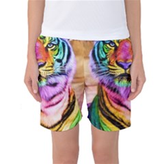 Rainbowtiger Women s Basketball Shorts by Sparkle