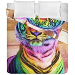 Rainbowtiger Duvet Cover Double Side (california King Size) by Sparkle