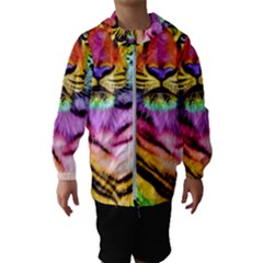 Rainbowtiger Kids  Hooded Windbreaker by Sparkle