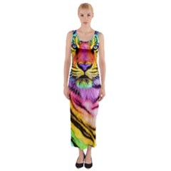 Rainbowtiger Fitted Maxi Dress by Sparkle