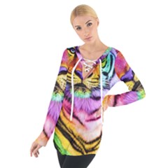 Rainbowtiger Tie Up Tee by Sparkle