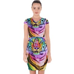 Rainbowtiger Capsleeve Drawstring Dress  by Sparkle