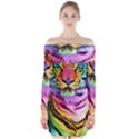 Rainbowtiger Long Sleeve Off Shoulder Dress View1