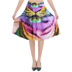 Rainbowtiger Flared Midi Skirt by Sparkle