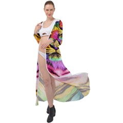 Rainbowtiger Maxi Chiffon Beach Wrap by Sparkle