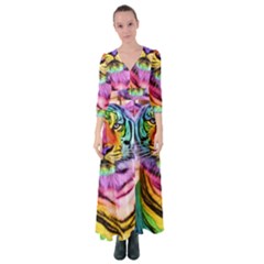 Rainbowtiger Button Up Maxi Dress