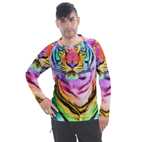 Rainbowtiger Men s Pique Long Sleeve Tee by Sparkle