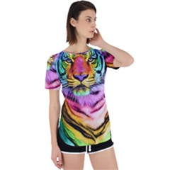 Rainbowtiger Perpetual Short Sleeve T-shirt by Sparkle