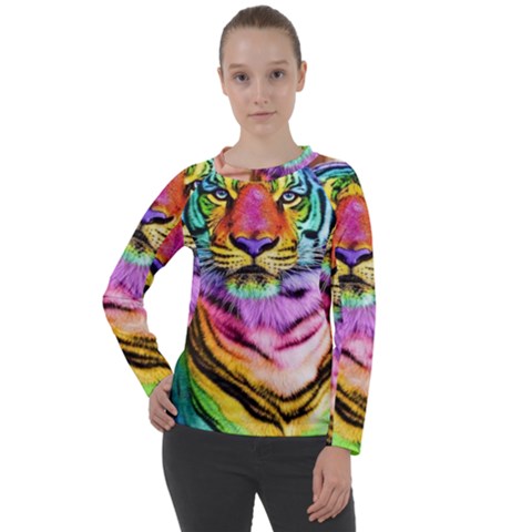 Rainbowtiger Women s Long Sleeve Raglan Tee by Sparkle