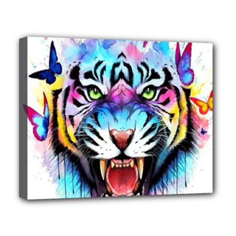 Butterflytiger Deluxe Canvas 20  X 16  (stretched) by Sparkle