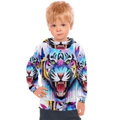 Butterflytiger Kids  Hooded Pullover by Sparkle