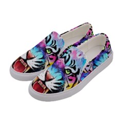 Butterflytiger Women s Canvas Slip Ons by Sparkle