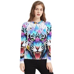 Butterflytiger Women s Long Sleeve Rash Guard by Sparkle