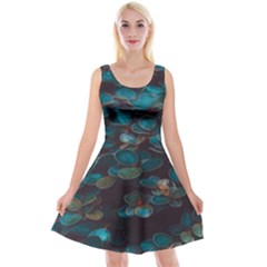 Realeafs Pattern Reversible Velvet Sleeveless Dress by Sparkle