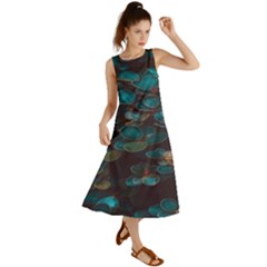 Realeafs Pattern Summer Maxi Dress by Sparkle