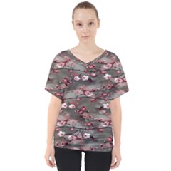 Realflowers V-neck Dolman Drape Top by Sparkle