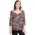 Realflowers Chiffon Quarter Sleeve Blouse View1