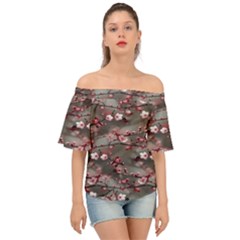 Realflowers Off Shoulder Short Sleeve Top by Sparkle