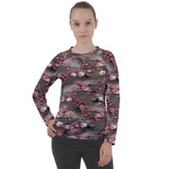 Realflowers Women s Long Sleeve Raglan Tee