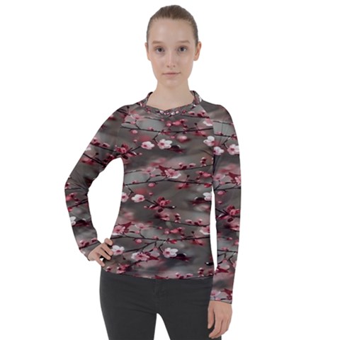 Realflowers Women s Pique Long Sleeve Tee by Sparkle