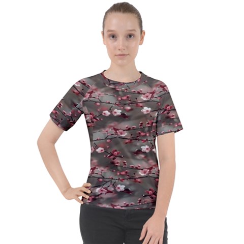 Realflowers Women s Sport Raglan Tee by Sparkle