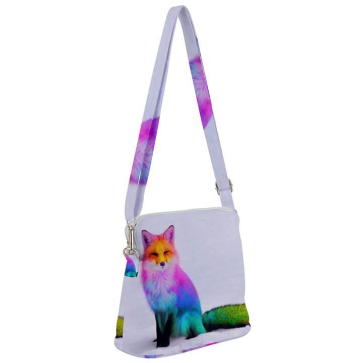 Rainbowfox Zipper Messenger Bag