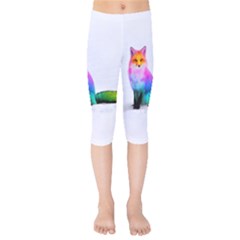 Rainbowfox Kids  Capri Leggings  by Sparkle