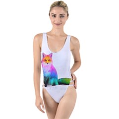 Rainbowfox High Leg Strappy Swimsuit by Sparkle