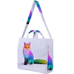 Rainbowfox Square Shoulder Tote Bag by Sparkle