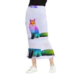 Rainbowfox Maxi Fishtail Chiffon Skirt