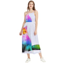 Rainbowfox Boho Sleeveless Summer Dress