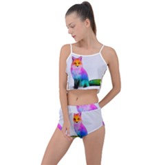 Rainbowfox Summer Cropped Co-ord Set by Sparkle