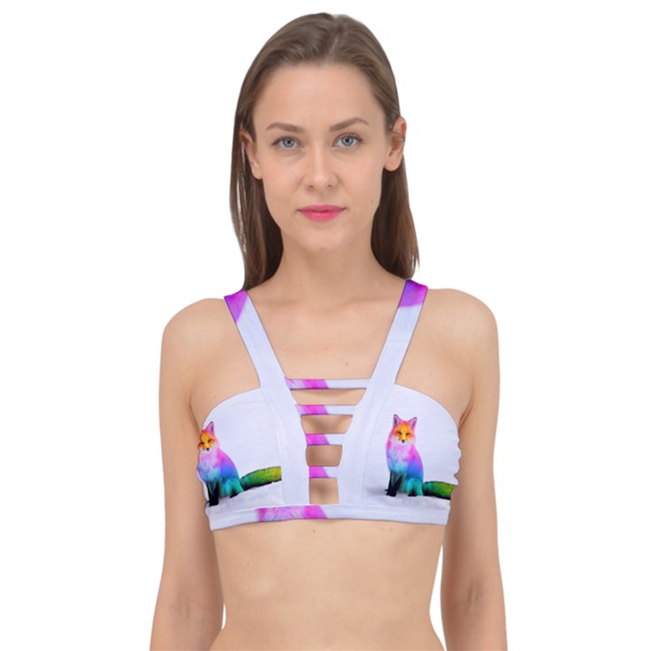 Rainbowfox Cage Up Bikini Top