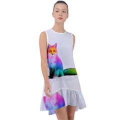 Rainbowfox Frill Swing Dress by Sparkle