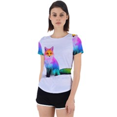 Rainbowfox Back Cut Out Sport Tee