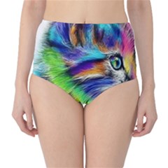 Rainbowcat Classic High-waist Bikini Bottoms by Sparkle