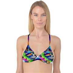 Rainbowcat Reversible Tri Bikini Top by Sparkle