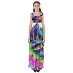 Rainbowcat Empire Waist Maxi Dress by Sparkle