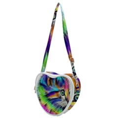 Rainbowcat Heart Shoulder Bag