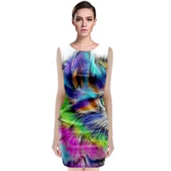 Rainbowcat Sleeveless Velvet Midi Dress by Sparkle