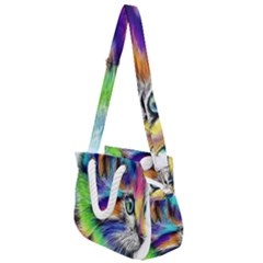 Rainbowcat Rope Handles Shoulder Strap Bag by Sparkle