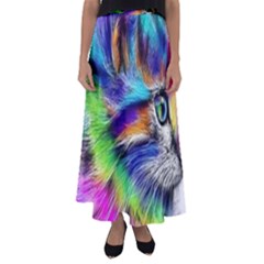 Rainbowcat Flared Maxi Skirt by Sparkle