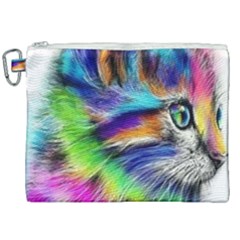 Rainbowcat Canvas Cosmetic Bag (xxl)