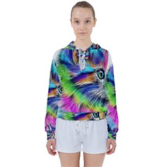 Rainbowcat Women s Tie Up Sweat by Sparkle