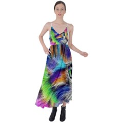 Rainbowcat Tie Back Maxi Dress by Sparkle