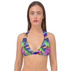 Rainbowcat Double Strap Halter Bikini Top by Sparkle