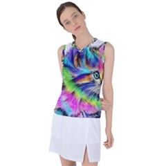 Rainbowcat Women s Sleeveless Sports Top by Sparkle