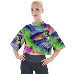 Rainbowcat Mock Neck Tee