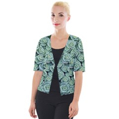 Realflowers Cropped Button Cardigan by Sparkle