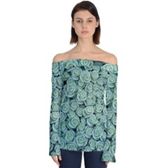 Realflowers Off Shoulder Long Sleeve Top by Sparkle